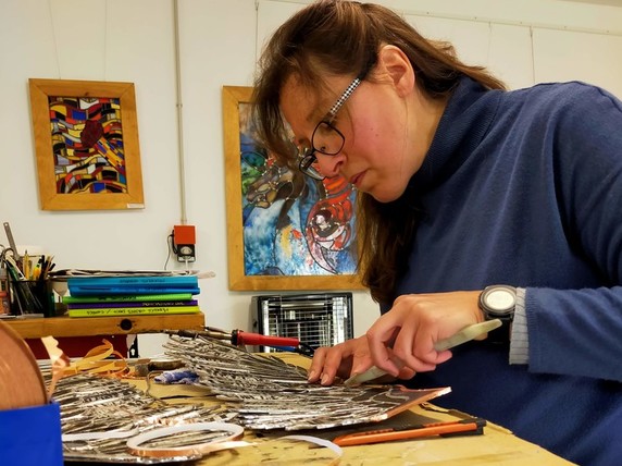 Stained glass technique, by the Verretige workshop