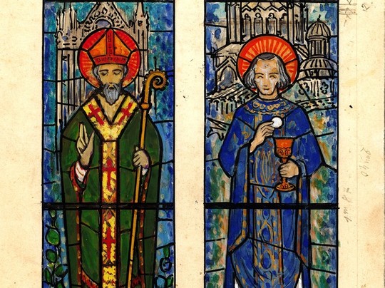 A la découverte des maquettes de vitraux de François Décorchemont