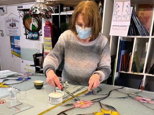 Techniques of Tiffany stained glass work