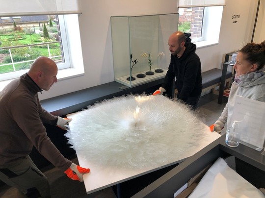 Dismantling of temporary exhibitions