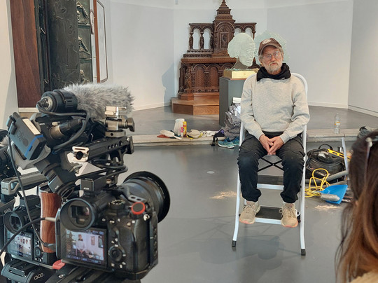 Les coulisses de l'exposition Steve Linn