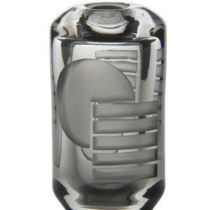Jean Luce, Obus vase, sandblasted glass, Saint-Louis crystal factory, circa 1928, Paris, MAD. Jean Luce, Obus vase, sandblasted glass, Saint-Louis crystal factory, circa 1928, Paris, MAD.