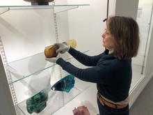 Démontage de l'exposition d'Antoine Leperlier - décembre 2024