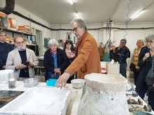 Les publics du misée dans l'atelier d'Antoine Leperlier - juin 2024